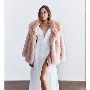 Brand new! Grace Loves Lace iskra fur coat